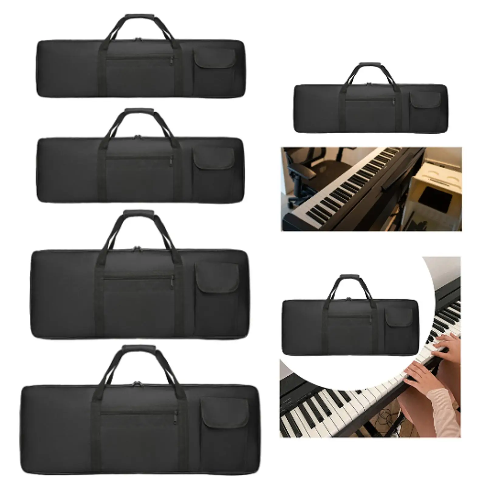 88Key Keyboard Bag Electric Piano Case Padded,Anti Shock,Portable Waterproof Carrying Case Shoulder Bag for Tour Music Studio