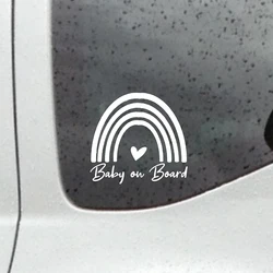 Baby On Board Car Windows Stickers Cute Die Cut Vinyl Bumper Decals Decor Accessories Warning