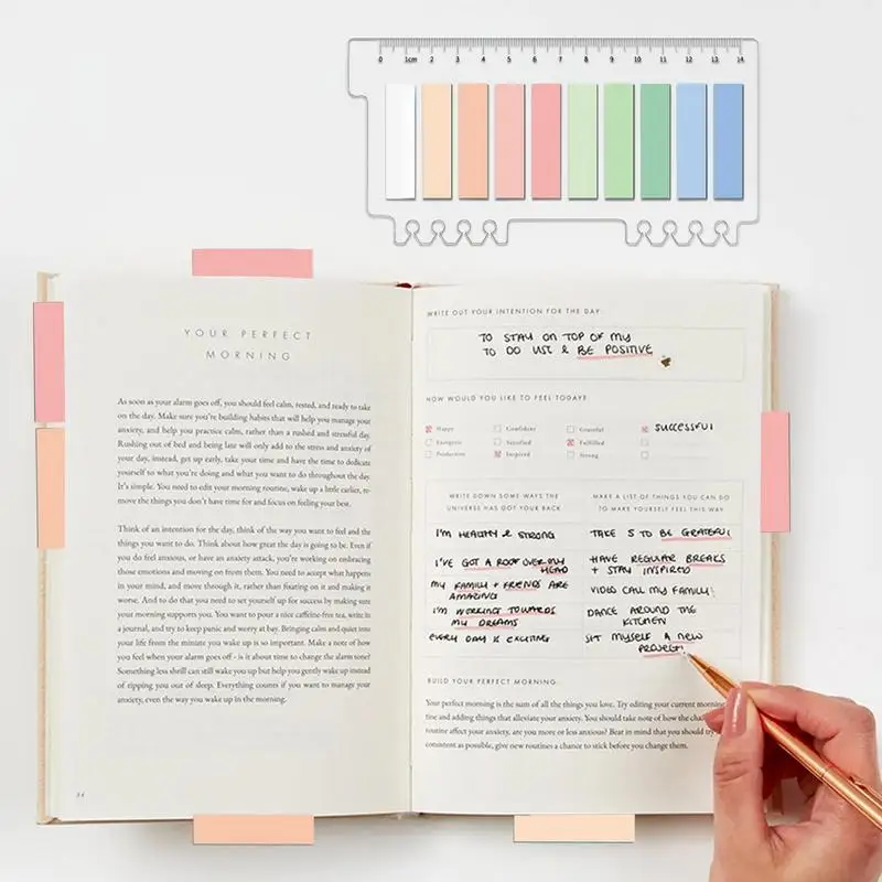 Sticky Index Tabs 200pcs Page Markers Sticky Notes Writable Tabs Enhances Reading Experience Text Strips For Students And