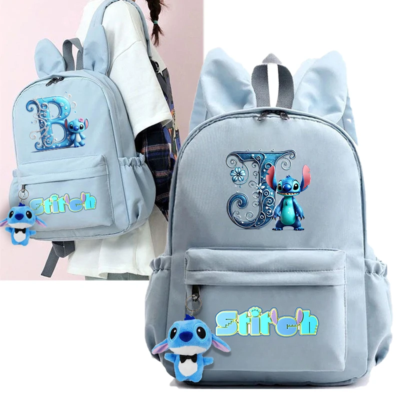 

Lilo Stitch Girls Boy Laptop School Bags Doll Decoration Female High Capacity Waterproof College Backpack Girl Travel Book Bag