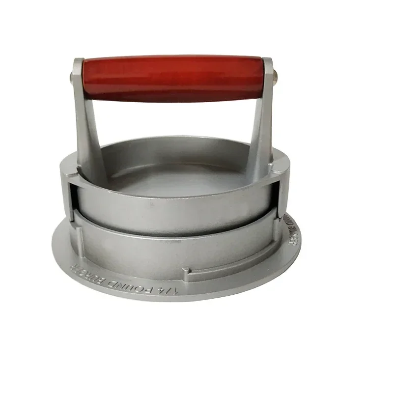 High quality Round Shape Hamburger Press Aluminum Alloy Hamburger Meat Beef Grill Burger Press Kitchen Food Mold Drop Shipping