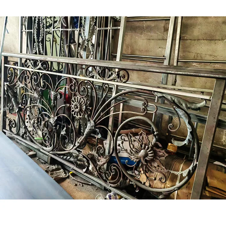cj-Modern Design Cast Iron Guardrail and Handrails Factory Wholesale Safety Rail with Beautiful Engineer Style*