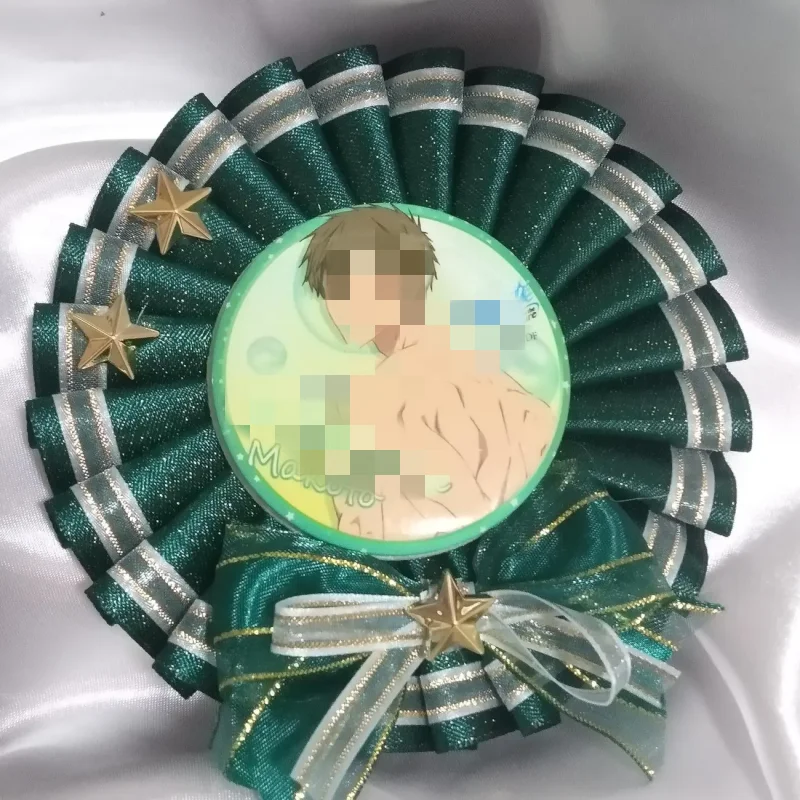 Cute Badge Hloder,Ita Bags Decorations,Backpack Ribbon Accessories,Lolita Anime Cosplay Crafts,Badge Rosette