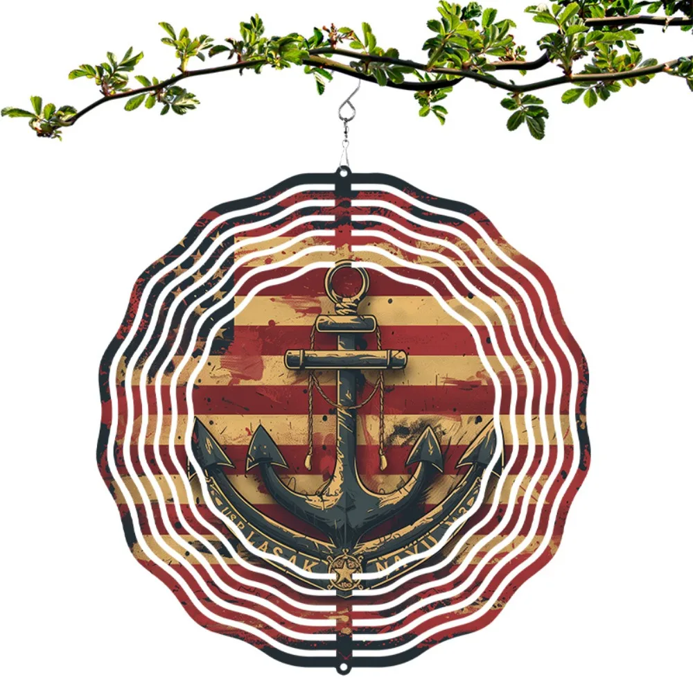 

American Patriotic 3D Metal Wind Spinner for Garden Outdoor Decor