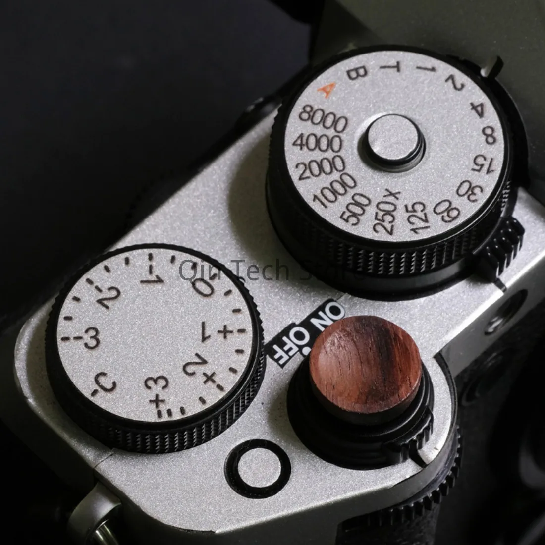 Handgemaakte massief houten sluiterknop voor Fuji XPRO3 XT5 X100V XT30 XE Leica M9 M10 M240 Ebbenhout Walunt Palissander Concave Bolle