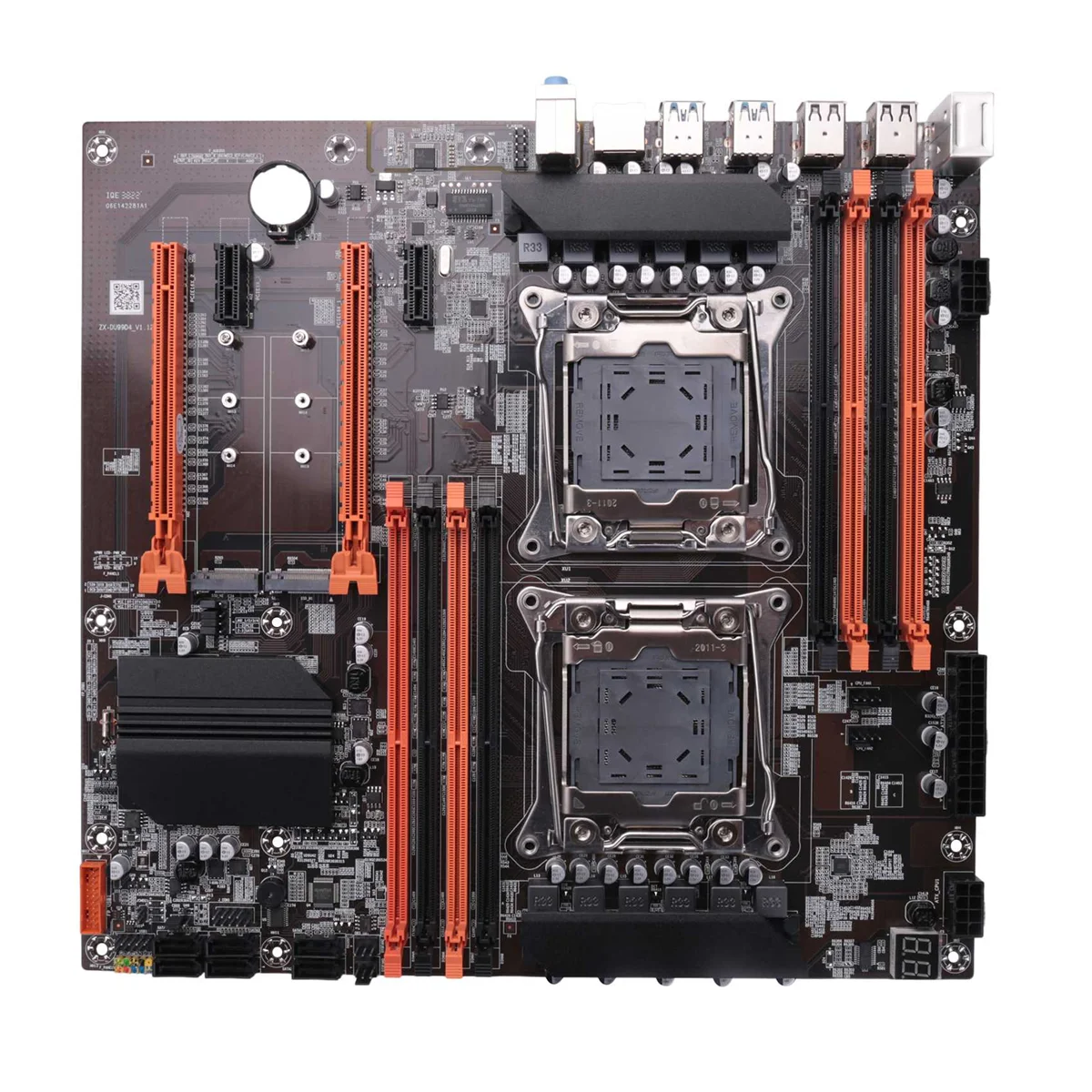 X99 Motherboard LGA 2011-3 Support Dual CPU DDR4 Support 8X32G Memory for LGA 2011-3 Xeon E5 Series