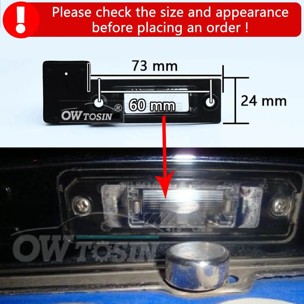 1920*1080P AHD 170°Car License Plate Rear View Vehicle Camera For Volkswagen VW T5 Multivan 2003~2015 Caravelle Reverse Monitor