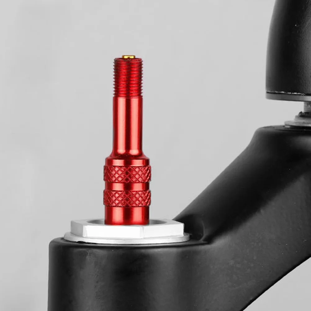 محول صمام الشوكة الأمامية للدراجة من سبائك الألومنيوم، فوهة تمديد متينة، ملحق إطار الدراجة الأساسي لسرعة وفعال