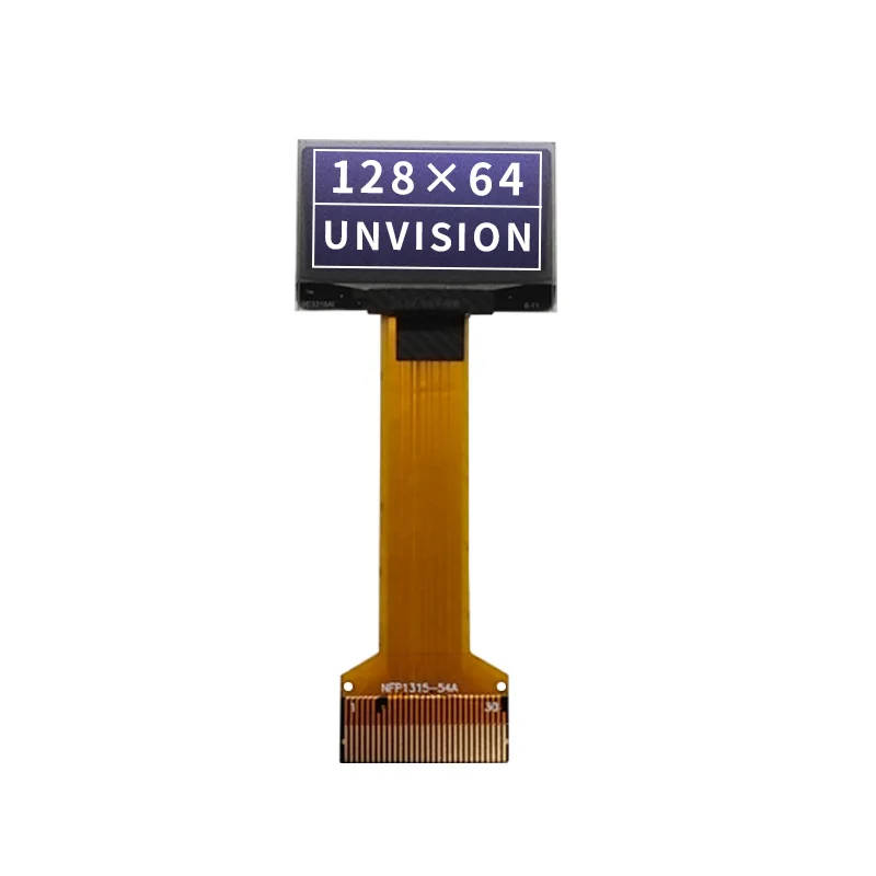 0.96 inch OLED Display Narrow Frame 128*64 Dot Matrix OLED Screen SSD1315 Long Cable 30PIN Plug-in Type