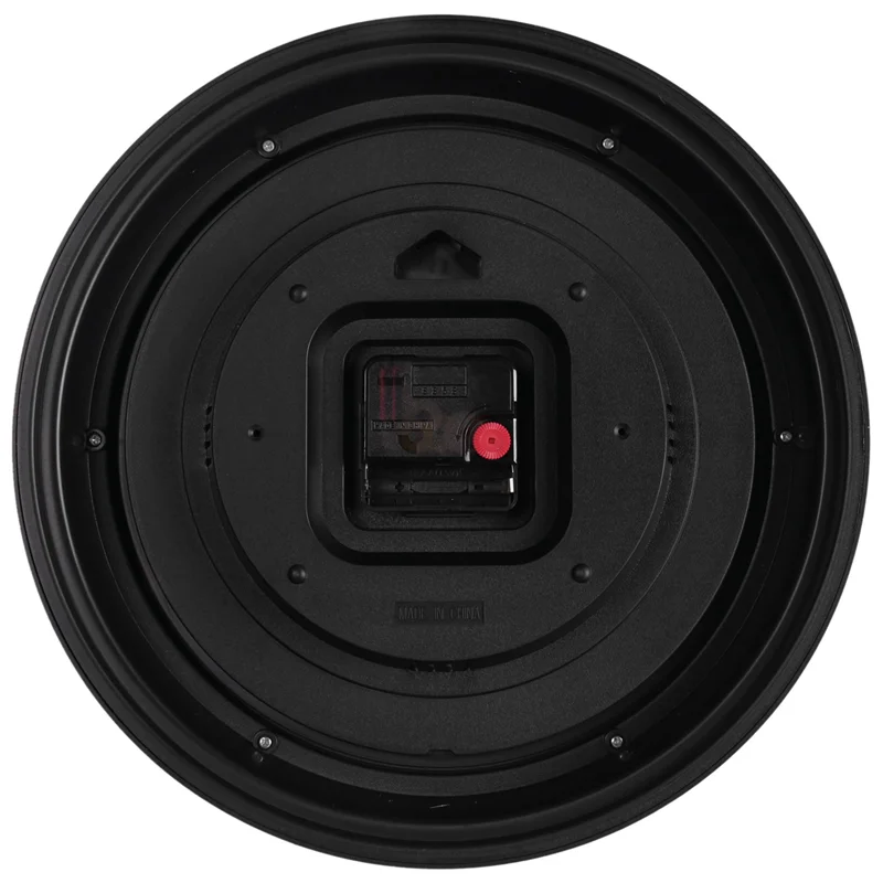 Relógio de parede M93K-12Inch, relógio retrô à prova d'água com display termômetro e higrômetro, relógio sem ruído para ambientes internos/externos