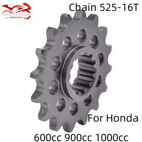 525-16 T Motor Front Sprocket For Honda CB600 CBR600 CBR900 CBR1000 RR F RA CBX1100 NT1100 DCT CBF600 CBF1000 Africa Twin XL1000