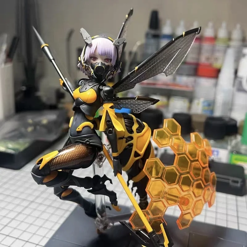 

Snail Shell Hornet Girl Hum Sauce 1/12 Action Figure Snow Drop Flower Plan Mobile Machine Girl Exquisite Home Decorations Model