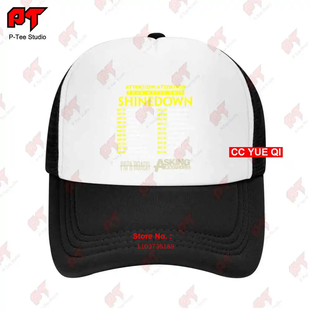 Shinedown Papa Roach Asking Alexandria Tour 2019 Baseball Caps Truck Cap 7J8G