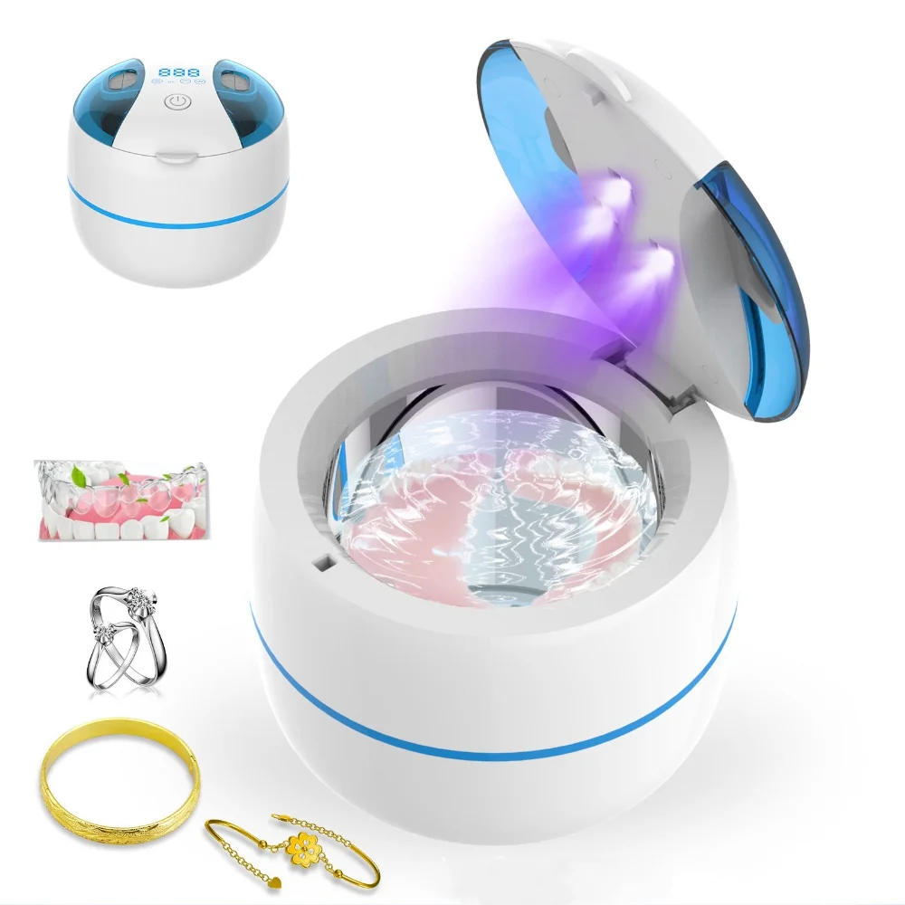 Стоматологический бытовой ультразвуковой очиститель для фиксаторов, чистка ювелирных изделий, стоматология, машина для очистки вставных зубов/фиксаторов