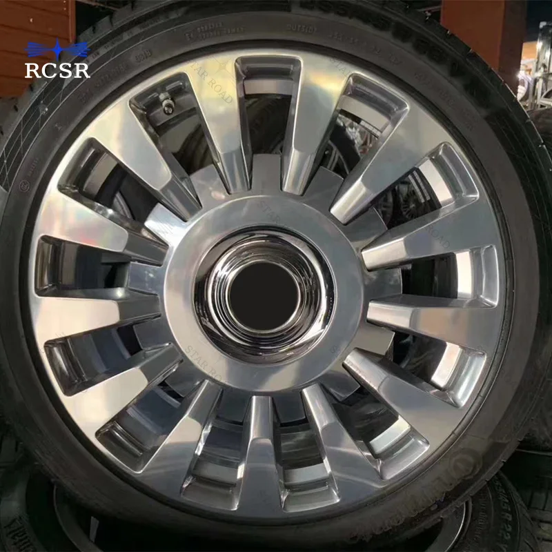 

RCSR Custom Forged 20 Inch Aluminum Alloy Polish Machine Rims 5*120 Custom Wheels Rolls Royce Phantom Cullinan Wraith Ghost 25mm