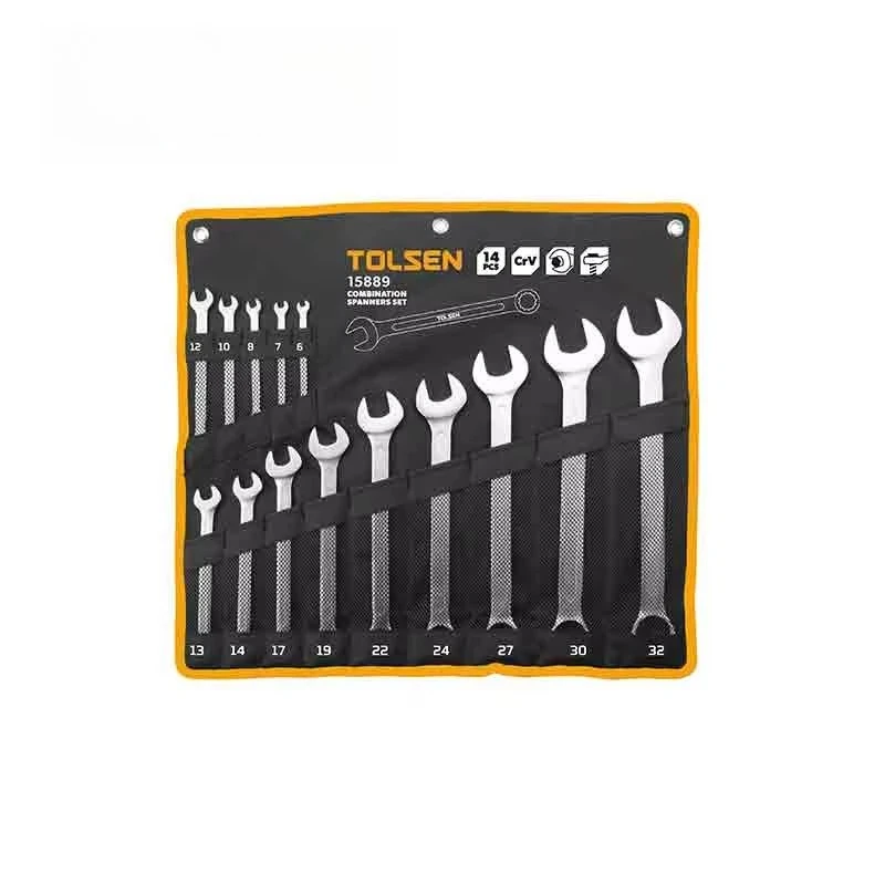 

TOLSEN 15889 14pcs Chrome Vanadium Combination Wrench Spanner Set