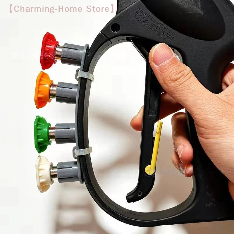 【M】Pressure Washer Nozzle Storage Rack 1/4 Quick Insert, Spray Tip Holder Lightweight Car Washing Outdoor