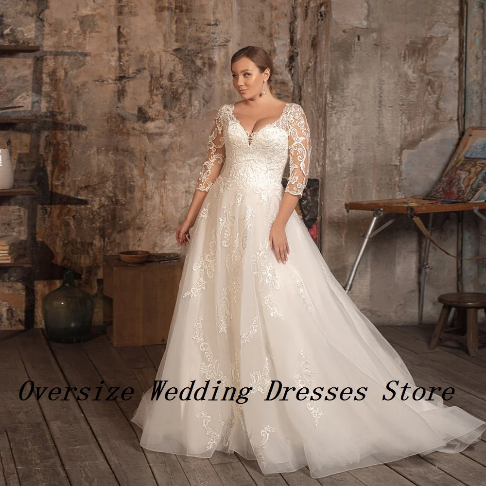 Strapless Plus Size Wedding Dresses with Lace Soft Tulle Bridal Gowns for Women 2024 Suummer New Court Train Vestidos De Novia