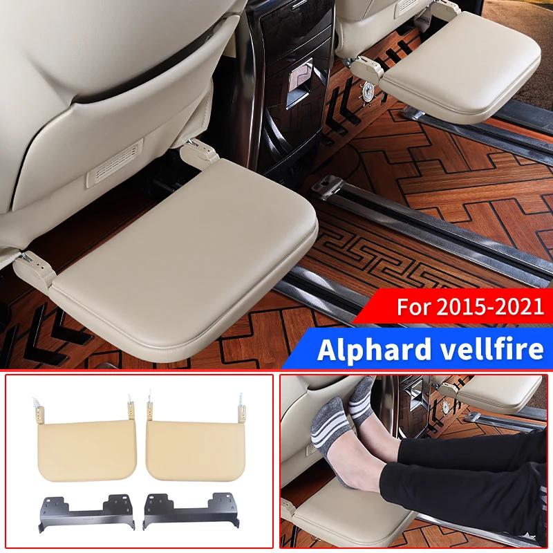 Applicable to 2015-2021 Toyota Alphard Vellfire 30 Car Rear Seat Pedal Relax Footrest Pedal Outdoor Travel Sleep Rest Pedal