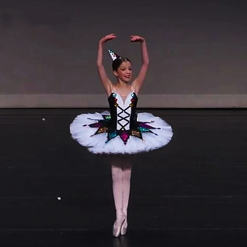 Nuevo tutú de Ballet profesional para niñas, plato rosa, tutú de panqueque, vestido de fiesta de bailarina, traje de baile de Ballet para mujeres adultas y niños