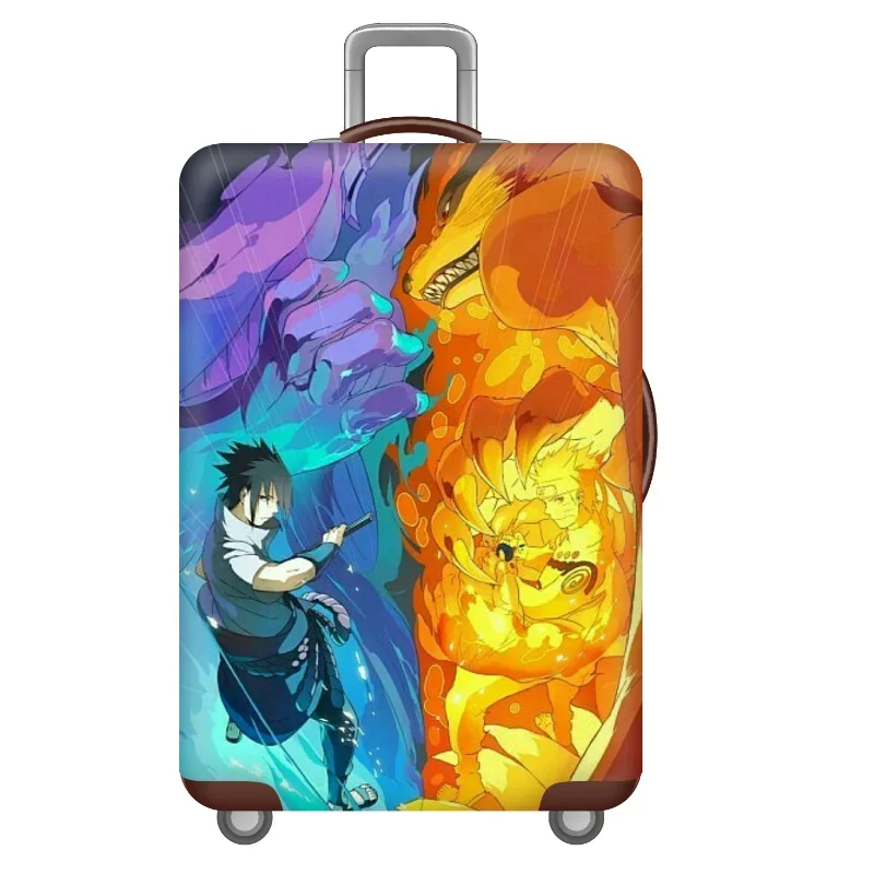 Anime Naruto Elastic Luggage Cover Suitcase Protective Cover Animation Thicken Luggage Case Tags Travel Trolley Case Decoration