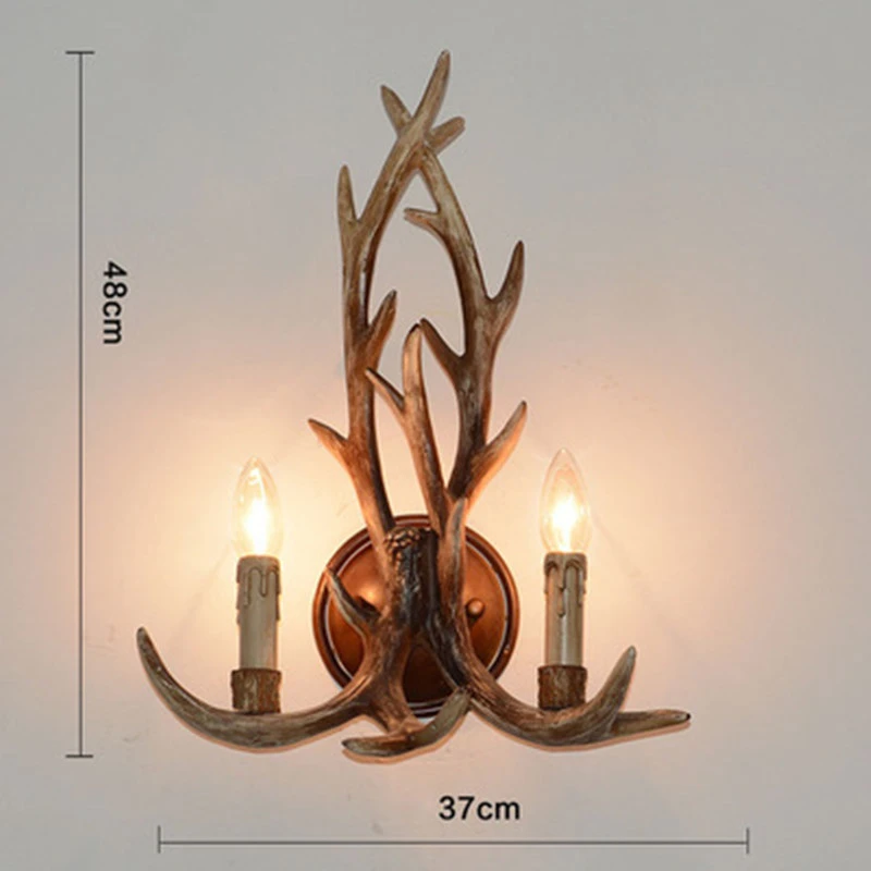 Imagem -05 - Nordic Chandelier Iluminação Retro Antler Teto Lâmpada Pingente Living Room Decor Restaurante Home Appliance Luminária