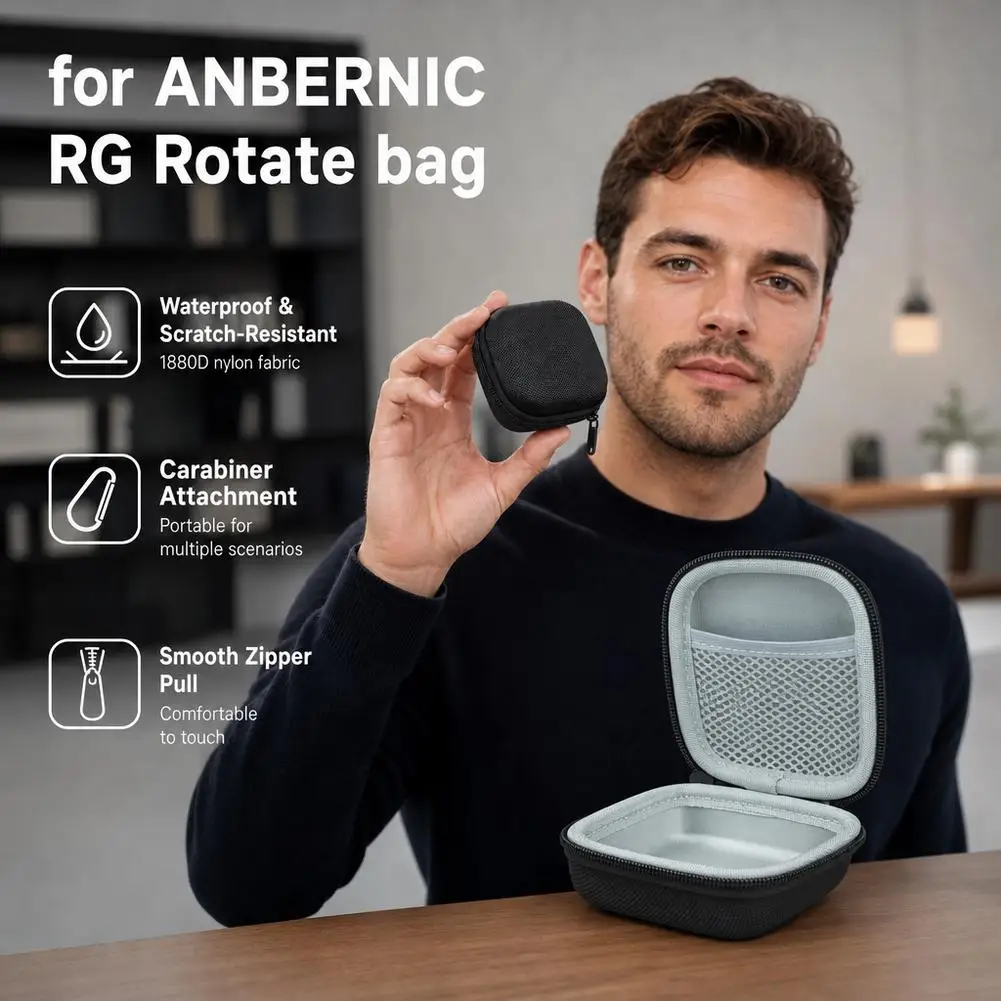 Storage Bag For ANBERNIC RG Rotate Travel Portable Storage Case Shockproof & Waterproof Protector For RG Rotate Accessories