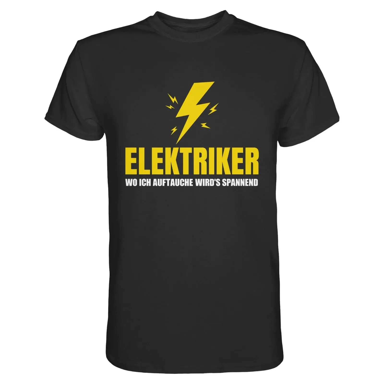 Electrician T Shirt for Men Funny Slogan Tradesmen Electricity Lightning Profession vintage Washed Soft Breathable Unisex homme