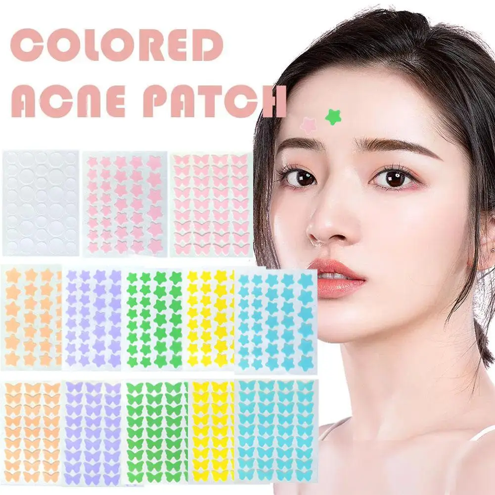 Repair Acne Patch Facial Skin Care Fade Blemishes Cute Colorful Star/Butterfly Pimple Patch Acne Stickers Beauty Makeup Tool
