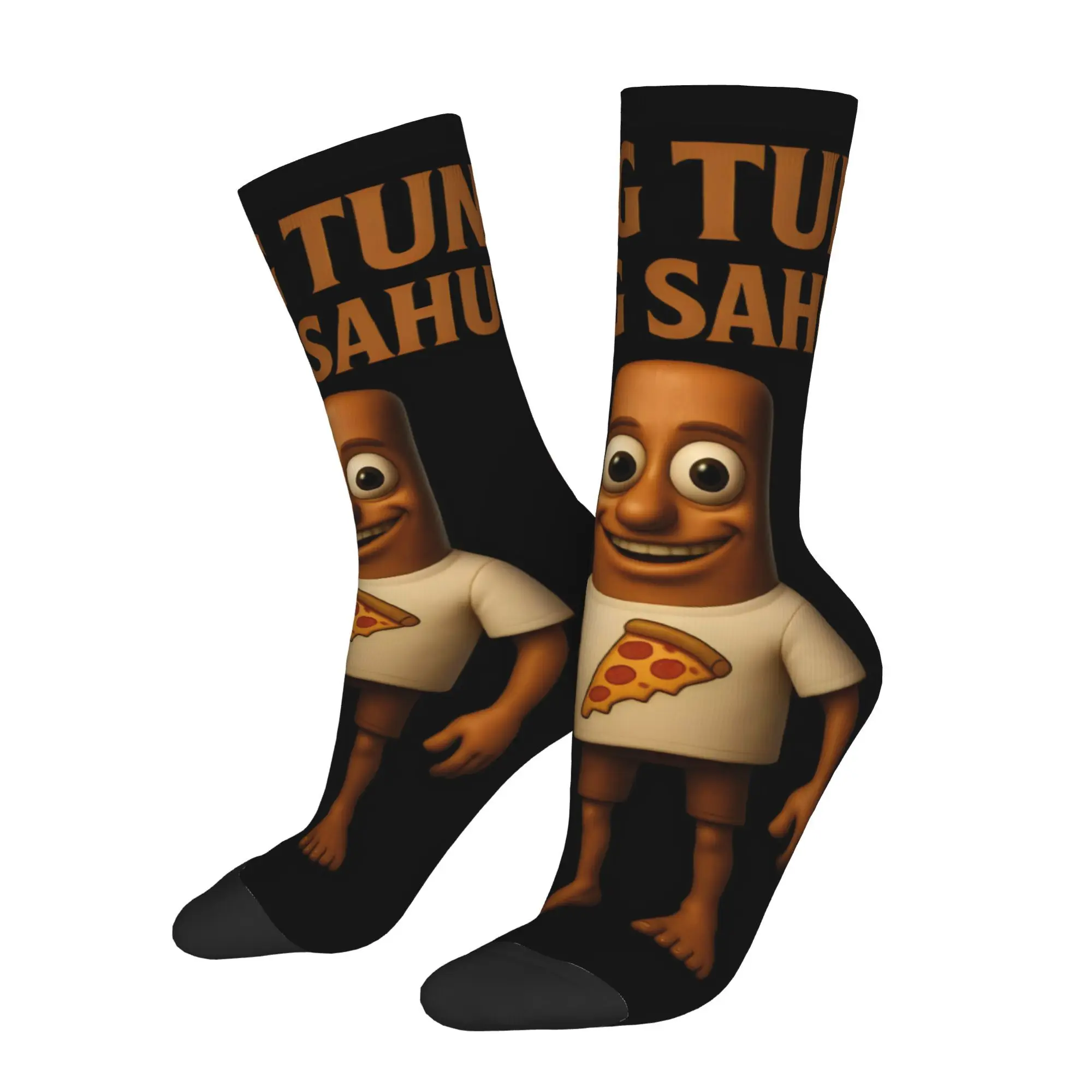 

Funny Sock for Men Tung Tung Tung Sahur Italian Brainrot Hip Hop Vintage Happy Quality Pattern Printed Crew Sock Novelty Gift