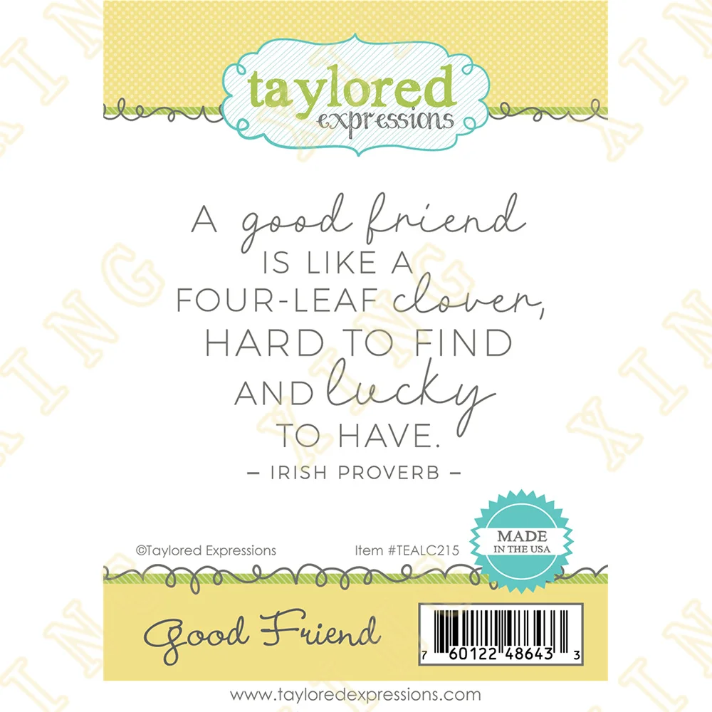 Good Friend Clear Silicone Stamps Diy Scrapbook Diary Decoration Embossed Paper Card Album Craft Template 2023 New Arrival