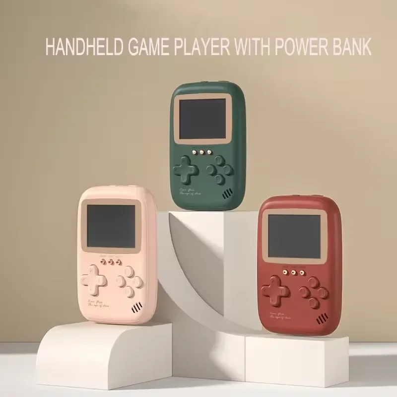 10000 Mah Large Capacity Portable Retro Game Console 2.8 Inch Power Bank Video Game Dual USB Output Mini Handheld Game Player