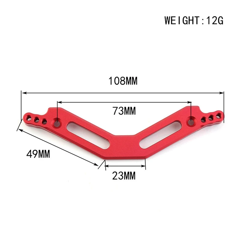 2Pcs Metal Front And Rear Shock Tower For ARRMA 1/10 KRATON Granite Big Rock SENTON 4X4 3S BLX RC Car Upgrades Parts