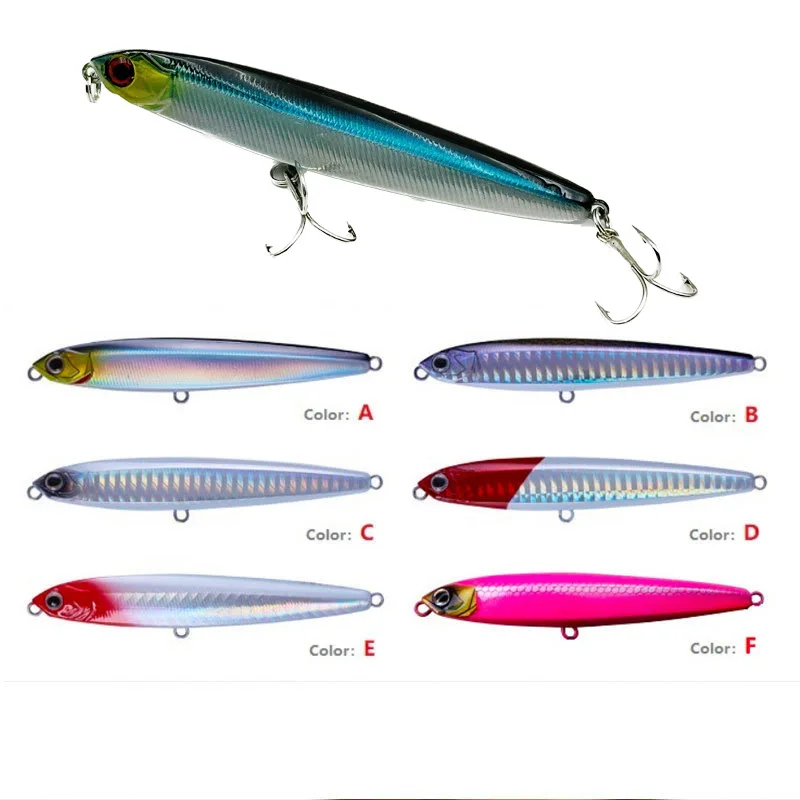 

Fishing Lure GF Pencil Multi Depth Tremble Sink Weight Optimize Multi Gram Spec Reinforced Steel Hook Freshwater for Bass Perch