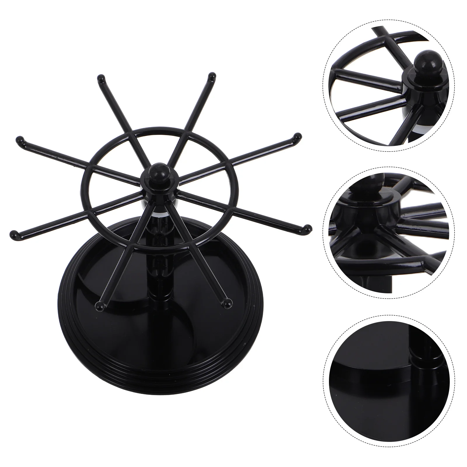 

Multi-Functional Rotating Jewelry Display Stand for Keychains Bracelets Earrings Small Accessories Desktop Organizer Storage