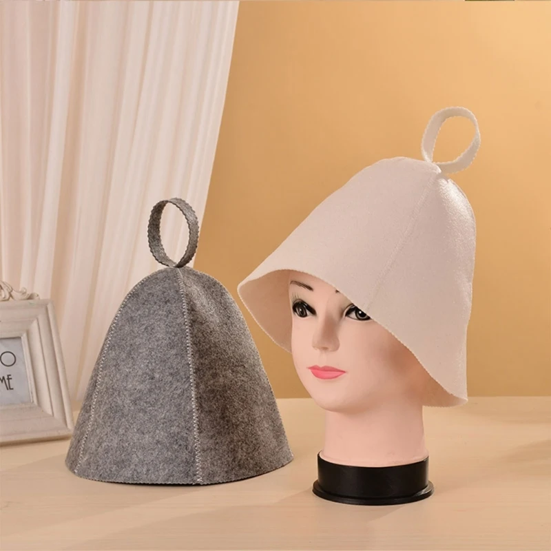 Wool Felt Sauna Hat Winter Heads Accessory Outdoor Traveling Relaxing