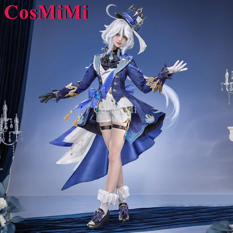 CosMiMi Furina Cosplay Game Genshin Impact Costume Gorgeous Elegant Combat Uniforms Women Carnival Party Role Play Clothing S-XL