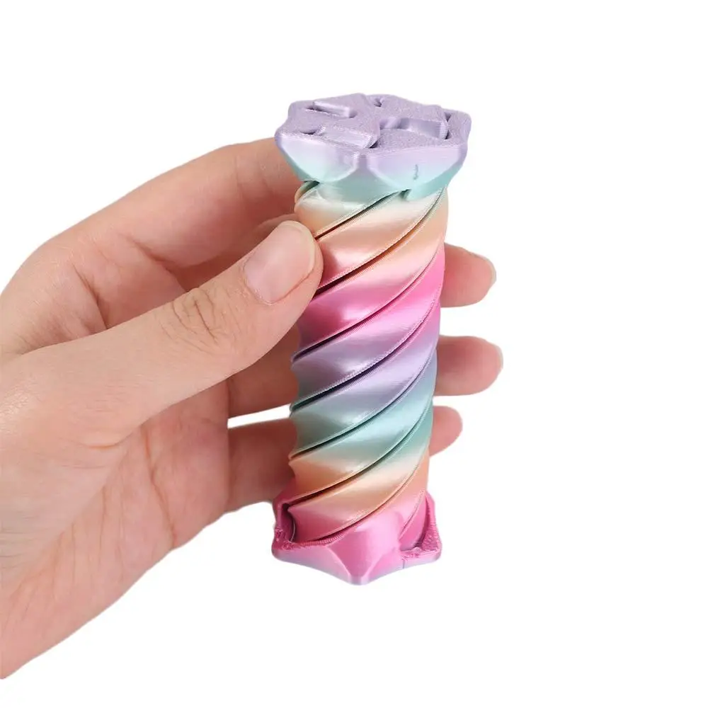 

Съемный 3D спиральный конус, игрушка-непоседа, вращающаяся спираль ярких цветов, спиральные скульптуры деревьев, игрушка на кончиках пальцев, модель челнока, невозможны