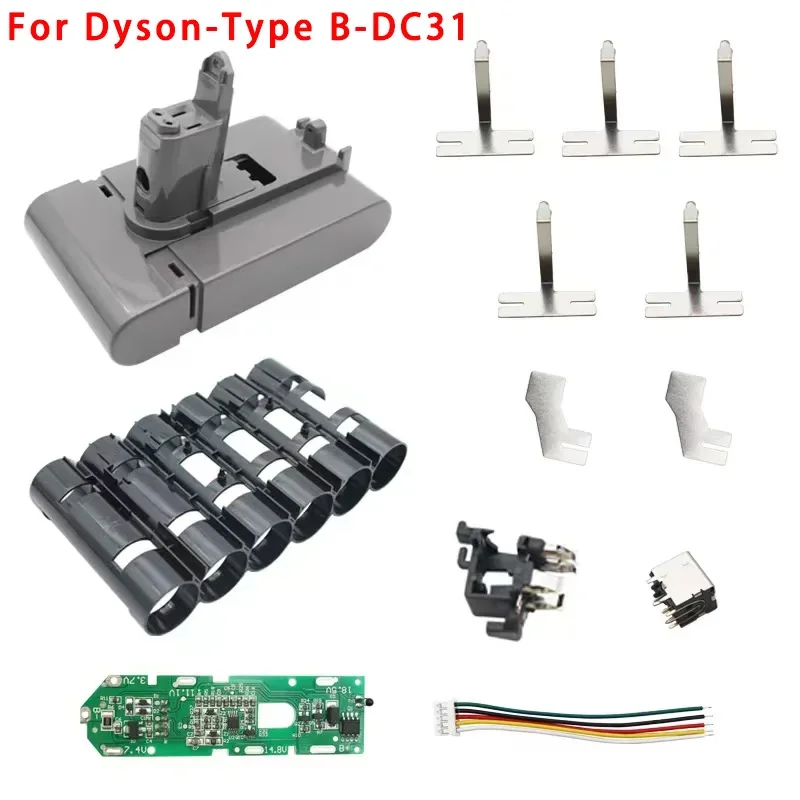 Battery Plastic Case Charging Circuit Board PCB Box Shell for Dyson 22.2V DC31 DC34 DC35 DC44 DC45 DC56 DC57 Vacuum Cleaner Part