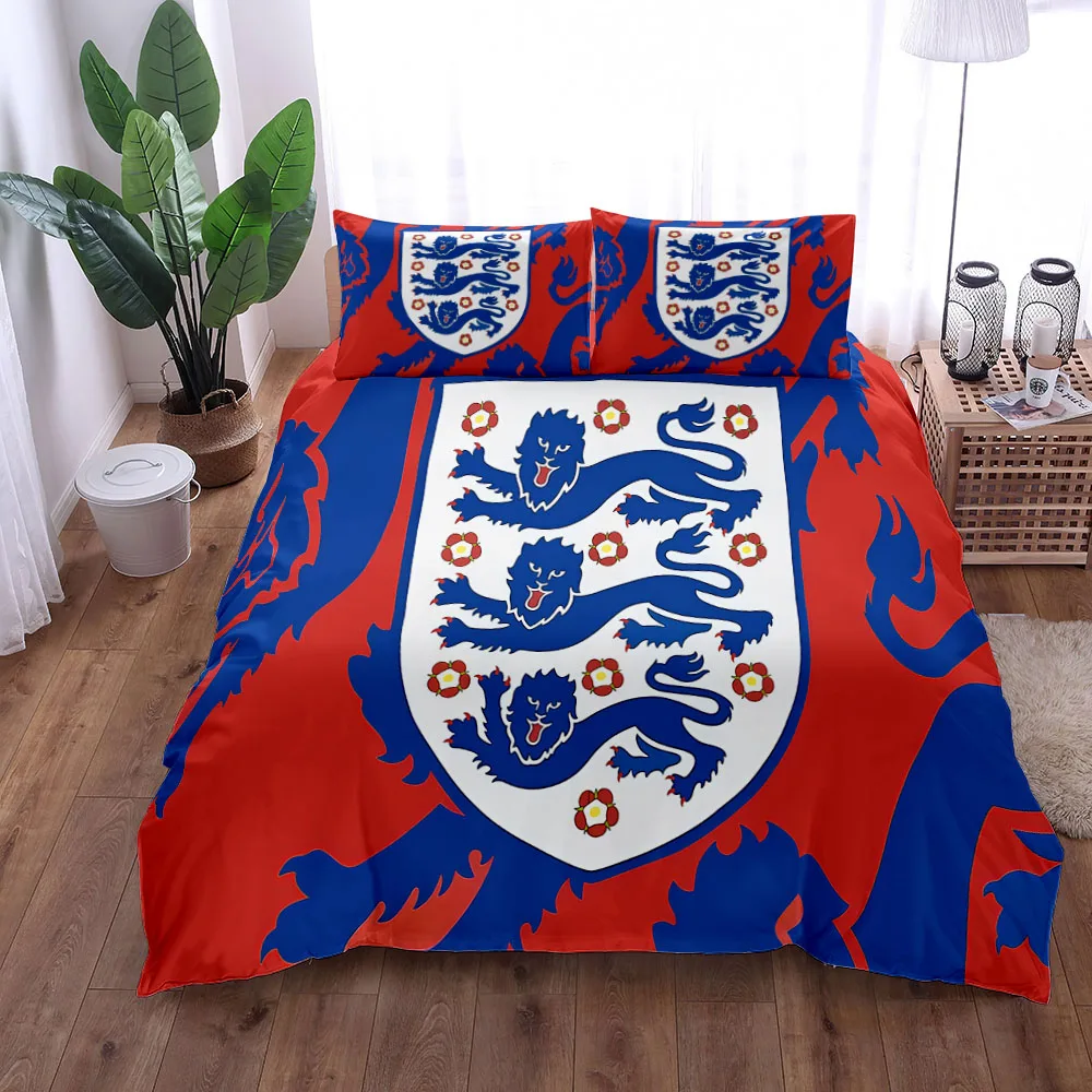 World Renowned National Football Team Duvet Cover Set,Single Double Full Queen King Quilt Cover,UK,GB,FR,BR,AR,PT