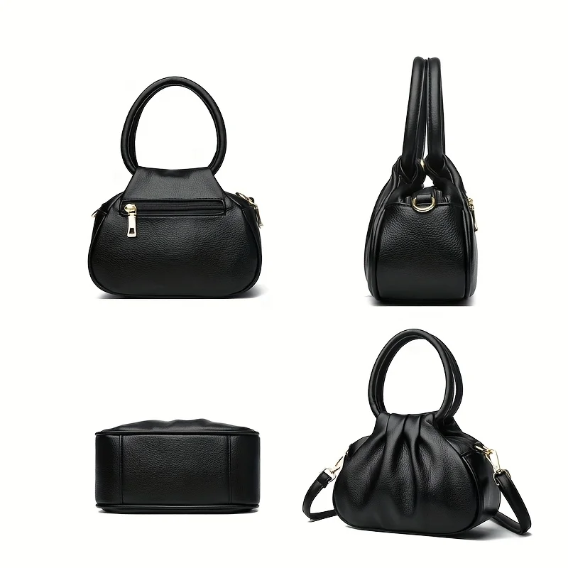 Tas Ponsel Mini Wanita Elegan, Desain Lipit Multi-lapis Ringan, Tas Selempang Bahu Tunggal yang Modis dan Serbaguna