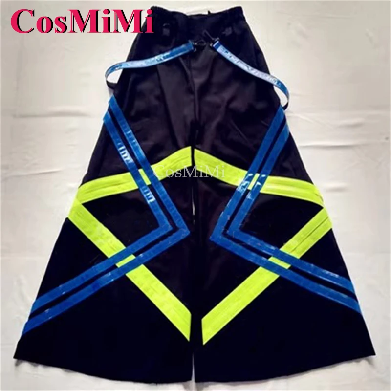 

CosMiMi Fashion Reflective Bell-bottoms Trousers Reaper Phat Pants Handsome Melbourne Shuffle Ghost Dance Pants For Unisex New