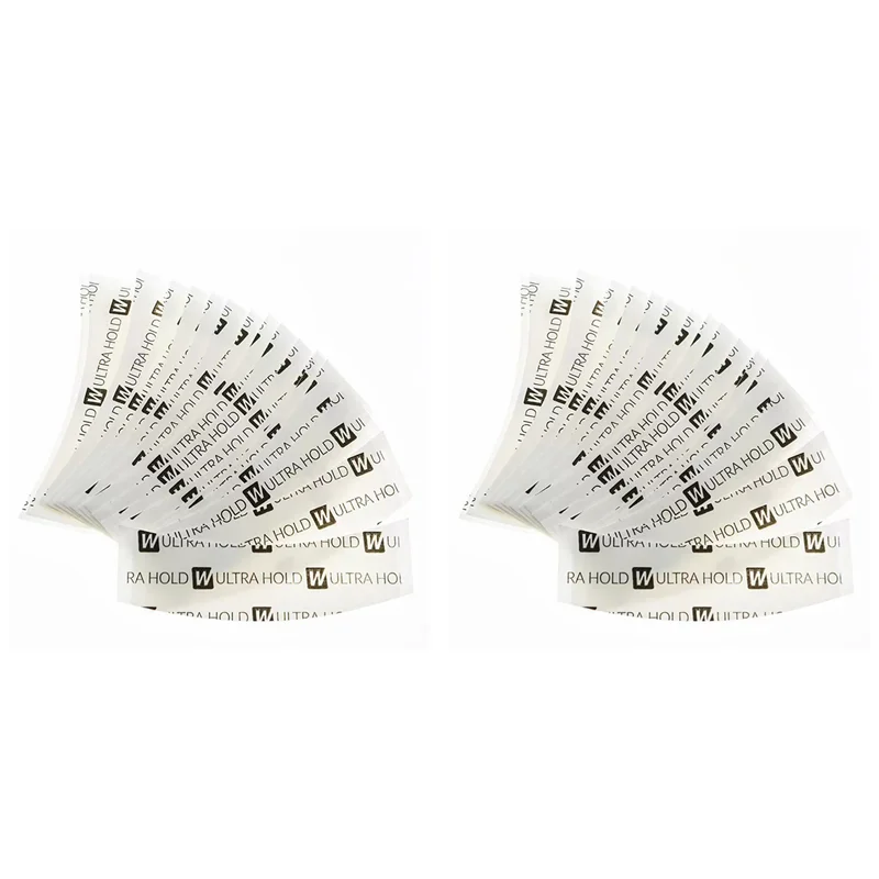

AGOUP 72Pc Uultra Huld Wig Tape Double Adhesive Hair Extension Tape Strips Waterproof For Toupee Lace Front Wigs Film