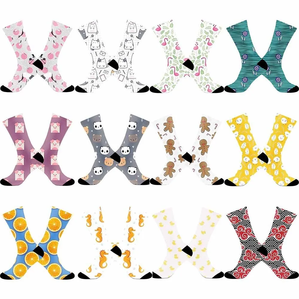 Giocosi calzini unisex performanti con stampa di pollo pasquale – Ultra traspiranti, traspiranti e resistenti all'umidità per ciclismo/correre!