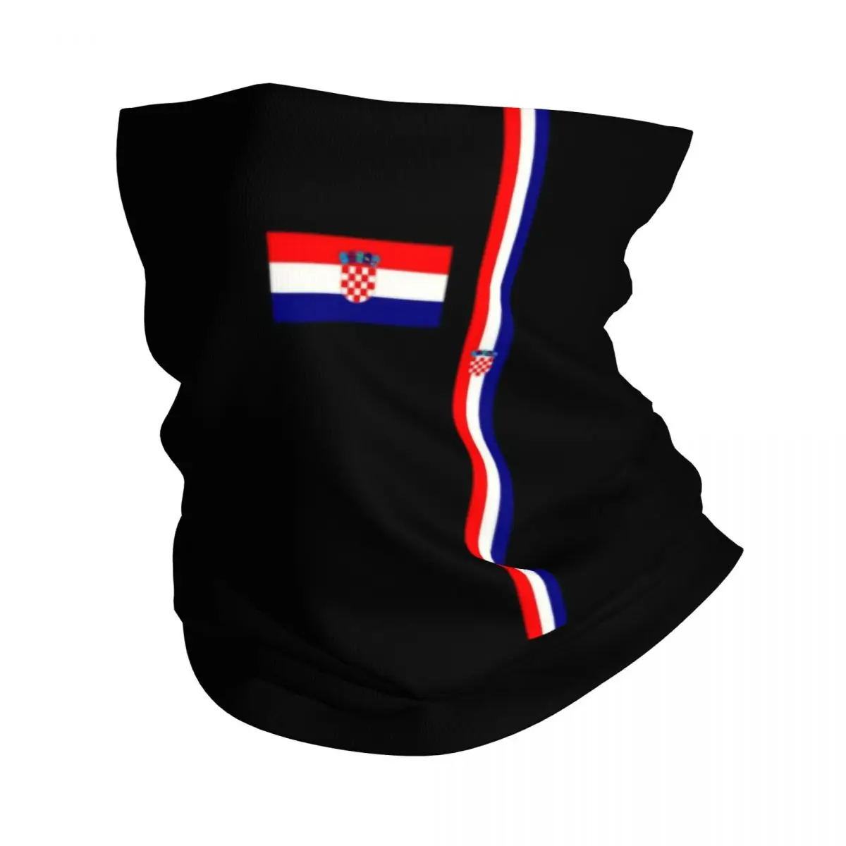 Bandera personalizada de Croacia Bandana cuello polaina a prueba de viento cara bufanda cubierta mujeres hombres croata patriótico orgulloso sombreros tubo pasamontañas