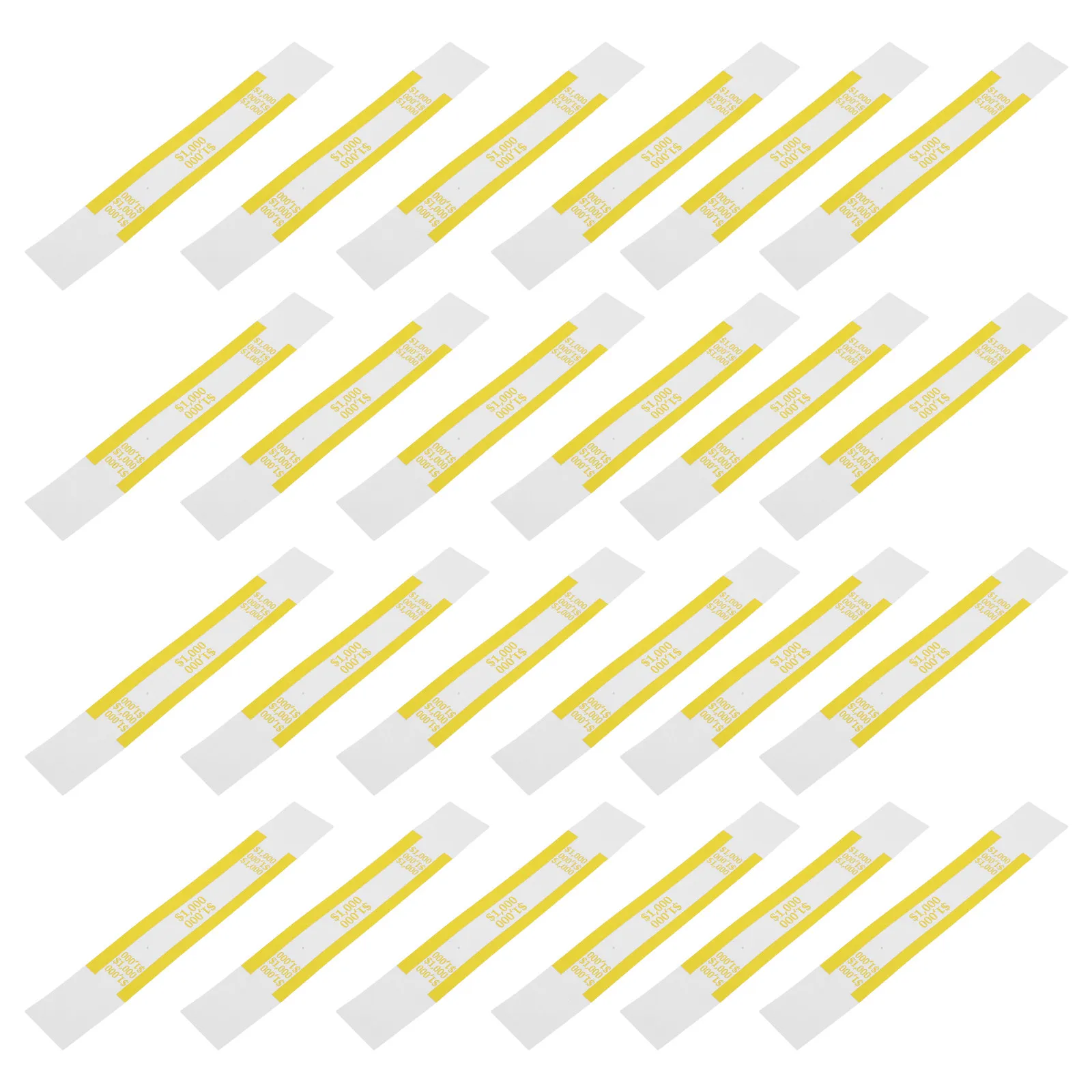 Cash Bands 100 Pieces Self Adhesive Money Wrappers Paper Straps for Bills Banknotes Currency Bundling