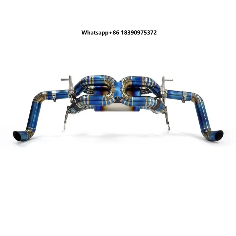 Titanium Mirror Polished Valved Exhaust Pipe  Remote Control Performance 3-Year Warranty  h003