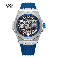WM Watch Men Watches Automatic Mechanical Skeleton Watch Universe Planet Series 80 Hours Power Reserve Welly Merck WM137