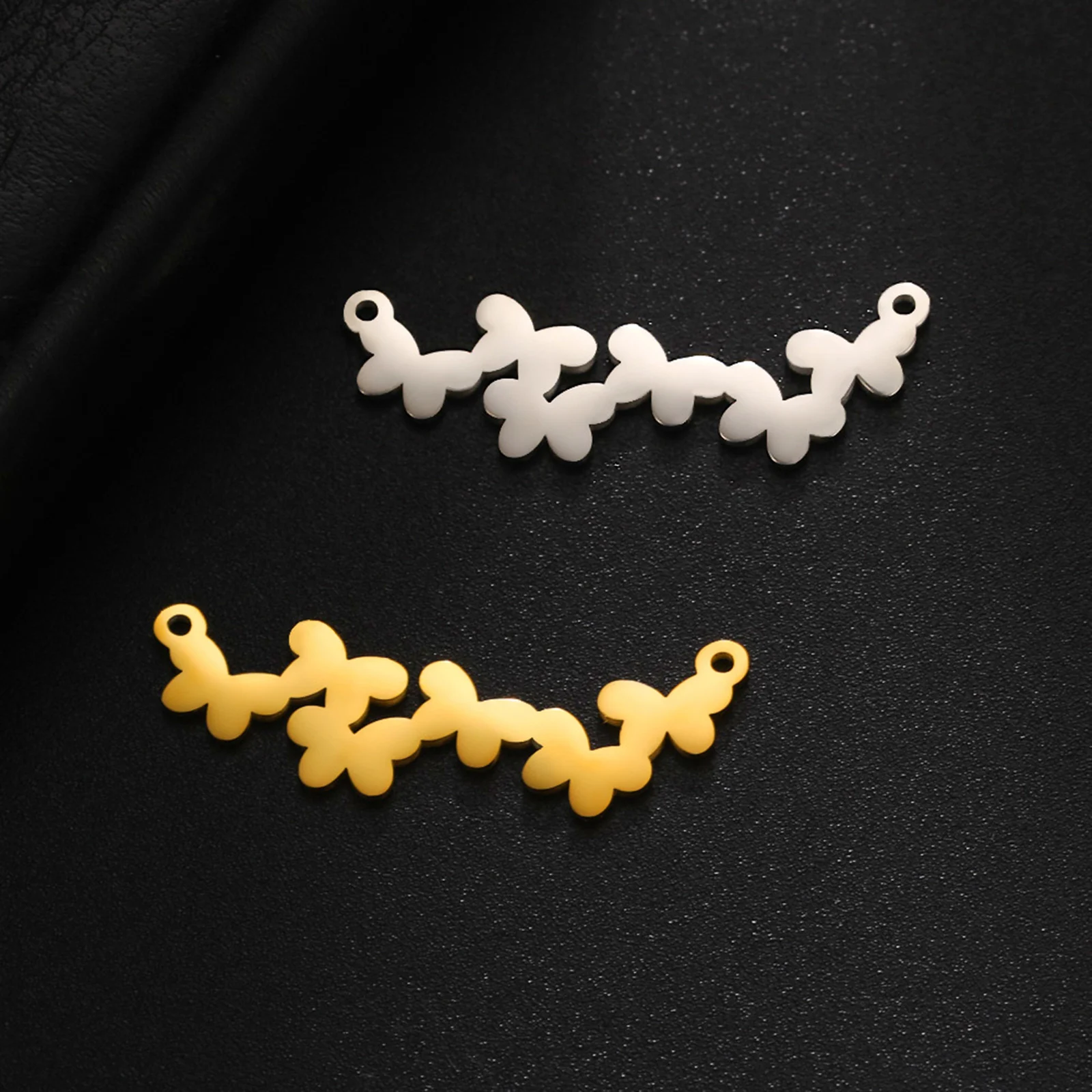 1PC Fashion Stainless Steel Butterfly Charm Pendant High Quality Charm Diy Necklace Bracelet Jewelry Making Findings 34mm X 11mm