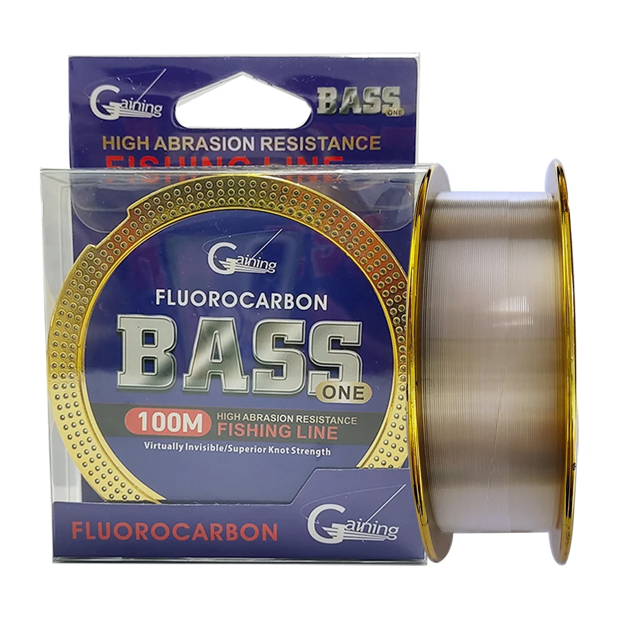 Fluorocarbon Coated Fishing Line 100m Fluoro Fishing Leader Line Virtually Invisible Faster Sinking Extra Sensitivity